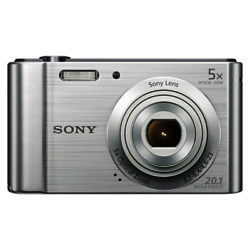 Sony CyberShot DSC-W800 Compact Camera, HD 720p, 20.1MP, 5x Optical Zoom, 2.7